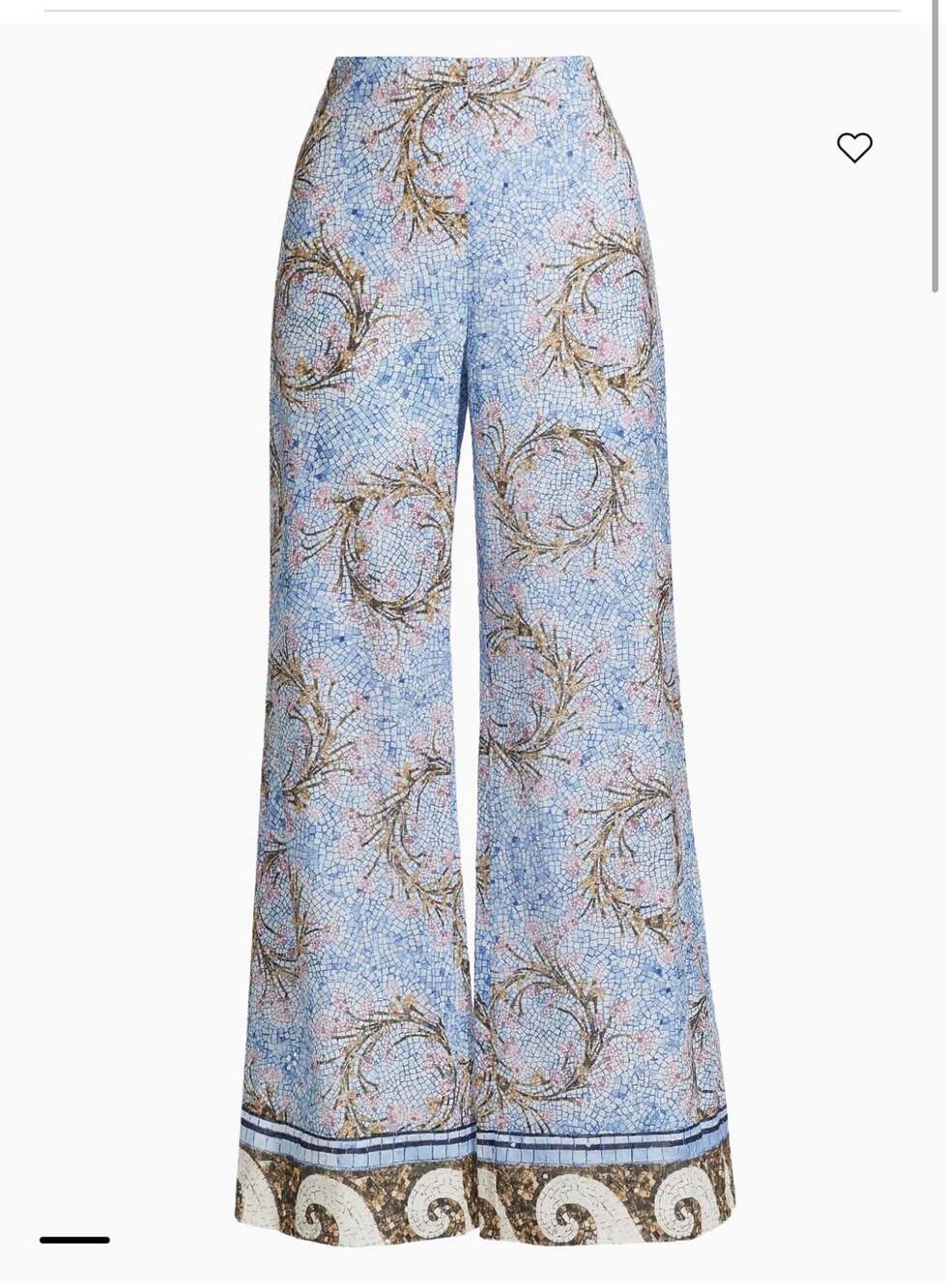 Kobi Halperin Lilley Rosette Tiles Cotton Pants